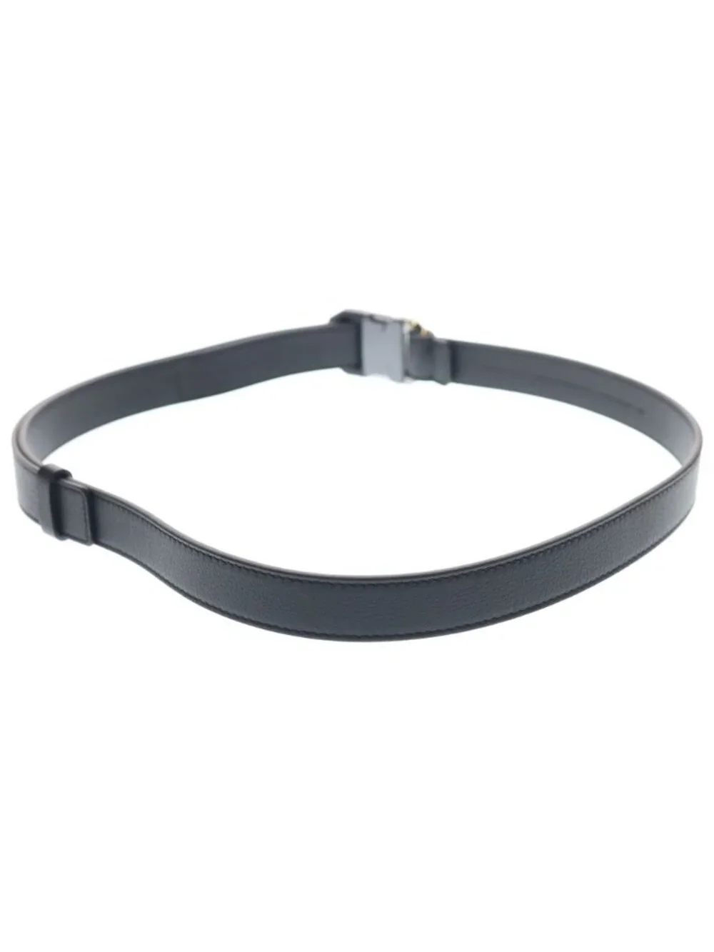 Dior Logo Buckle Leather Belt Black